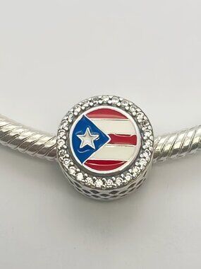 Pandora Puerto Rico Flag Exclusive Dangle Charm